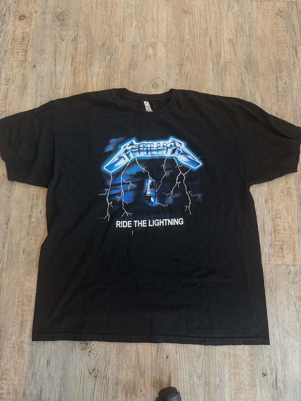 Metallica Ride The Lightning Graphic T-Shirt Alstyle Heavyweight